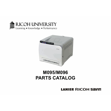 RICOH Aficio SP-C240DN C242DB C240SF C242SF M095 M096 M099 M100 Parts Catalog