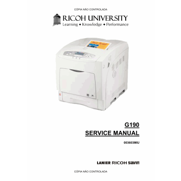 RICOH Aficio SP-C420DN G190 Service Manual