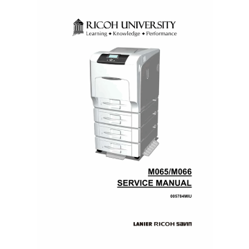 RICOH Aficio SP-C430DN C431DN M065 M066 Service Manual