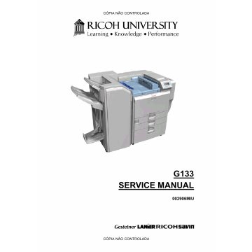 RICOH Aficio SP-C811DN G133 Service Manual