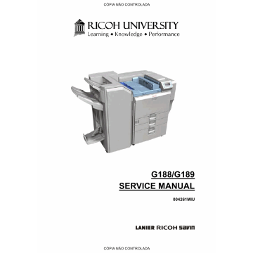 RICOH Aficio SP-C820DN C821DN G188 G189 Service Manual