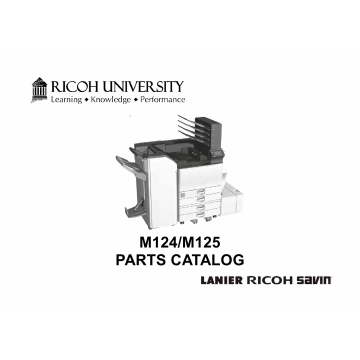 RICOH Aficio SP-C830DN C831DN M124 M125 Parts Catalog