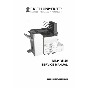 RICOH Aficio SP-C830DN C831DN M124 M125 Service Manual
