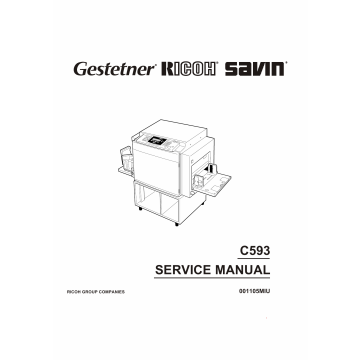 RICOH Aficio TC-II C593 Service Manual