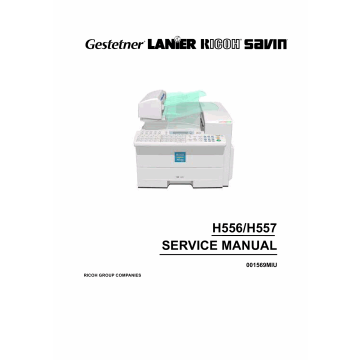 RICOH Fax 4410 4420 4430 H556 H557 Service Manual