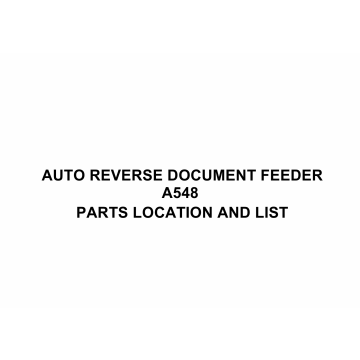 RICOH Options A548 AUTO-REVERSE-DOCUMENT-FEEDER Parts Catalog PDF download