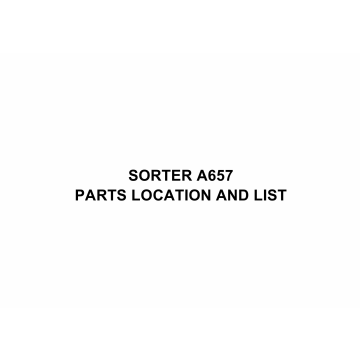 RICOH Options A657 SORTER Parts Catalog PDF download