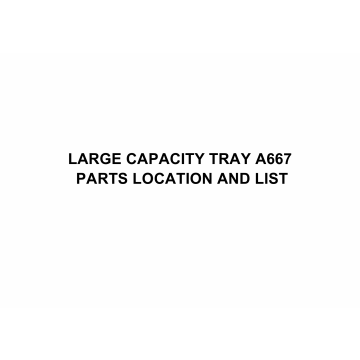 RICOH Options A667 LARGE-CAPACITY-TRAY Parts Catalog PDF download