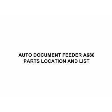 RICOH Options A680 AUTO-DOCUMENT-FEEDER Parts Catalog PDF download