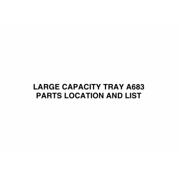 RICOH Options A683 LARGE-CAPACITY-TRAY Parts Catalog PDF download