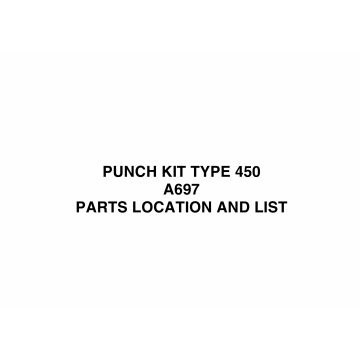 RICOH Options A697 PUNCH-KIT-TYPE-450 Parts Catalog PDF download