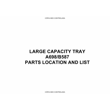 RICOH Options A698 A587 LARGE-CAPACITY-TRAY Parts Catalog PDF download