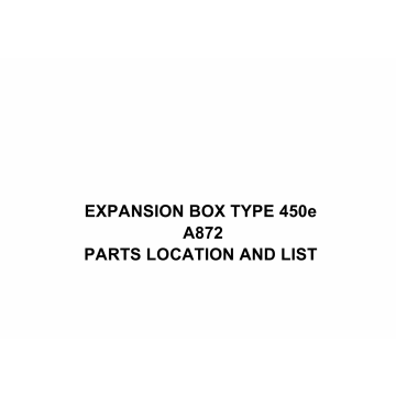 RICOH Options A872 EXPANSION-BOX-TYPE-450e Parts Catalog PDF download