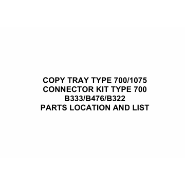 RICOH Options B333 COPY-TRAY-TYPE-700-1075 Parts Catalog PDF download