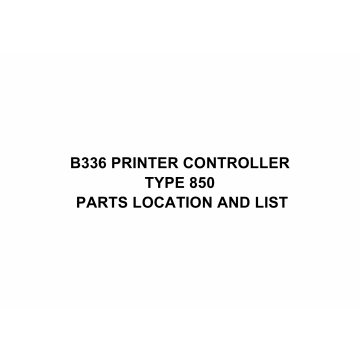 RICOH Options B336 PRINTER-CONTROLLER-850 Parts Catalog PDF download