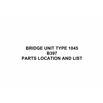 RICOH Options B397 BRIDGE-UNIT-TYPE Parts Catalog PDF download