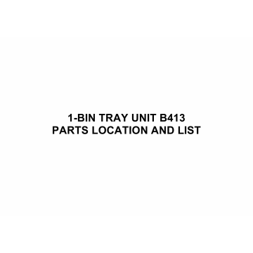 RICOH Options B413 1-BIN-TRAY-UNIT Parts Catalog PDF download