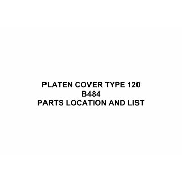 RICOH Options B484 PLATEN-COVER-TYPE-120 Parts Catalog PDF download