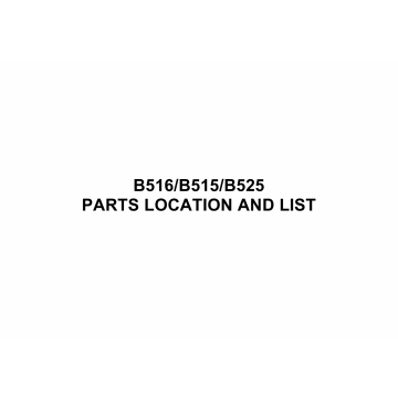 RICOH Options B516 B515 B525 Parts Catalog PDF download