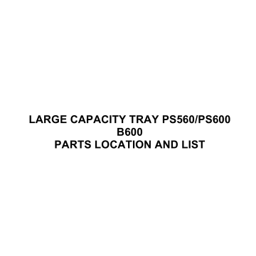 RICOH Options B600 LARGE-CAPACITY-TRAY-PS560-PS600 Parts Catalog PDF download
