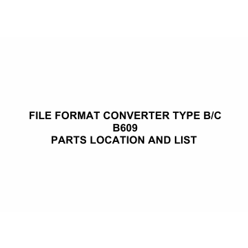 RICOH Options B609 FILE-FORMAT-CONVERTER-TYPE-B-C Parts Catalog PDF download