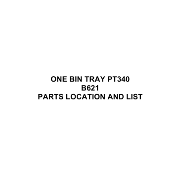 RICOH Options B621 ONE-BIN-TRAY-PT340 Parts Catalog PDF download
