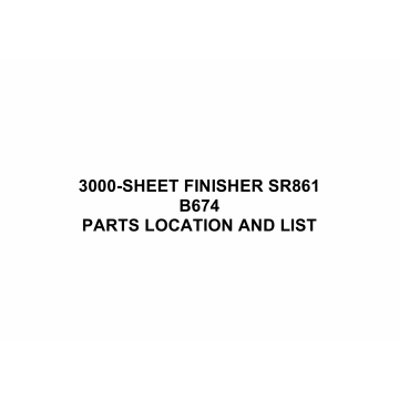 RICOH Options B674 3000-SHEET-FINISHER-SR861 Parts Catalog PDF download