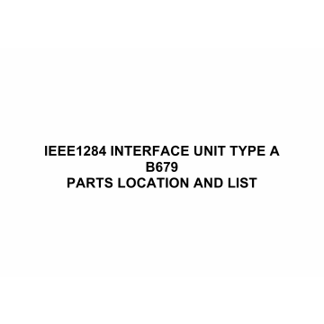 RICOH Options B679 IEEE1284-INTERFACE-UNIT-TYPE-A Parts Catalog PDF download