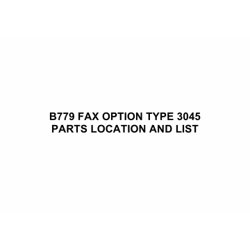 RICOH Options B779 FAX-OPTION-TYPE-3045 Parts Catalog PDF download