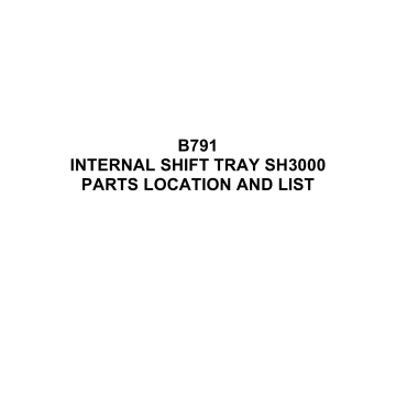 RICOH Options B791 INTERNAL-SHIFT-TRAY-SH3000 Parts Catalog PDF download