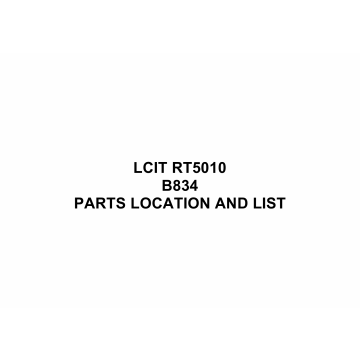 RICOH Options B834 LCIT-RT5010 Parts Catalog PDF download