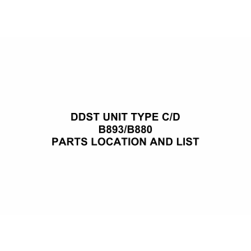 RICOH Options B839 B880 DDST-UNIT-TYPE-C-D Parts Catalog PDF download