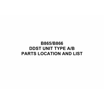 RICOH Options B866 B865 DDST-UNIT-TYPE-A-B Parts Catalog PDF download