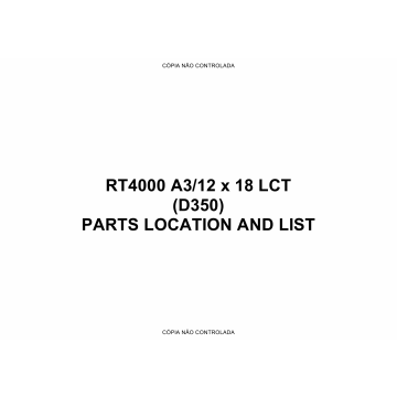 RICOH Options D350 RT4000-A3 Parts Catalog PDF download