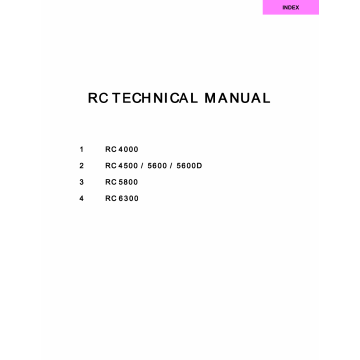 RISO RC 4000 4500 5600 5800 6300 TECHNICAL Service Manual