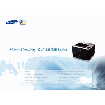Samsung Color-Laser-Printer CLP-320 325 Parts Manual
