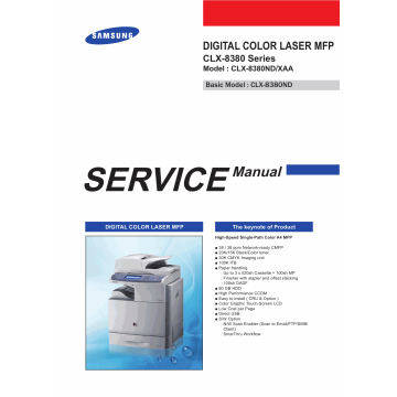 Samsung Digital-Color-Laser-MFP CLX-8380 8380ND Parts and Service Manual
