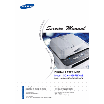 Samsung Digital-Laser-MFP SCX-4824FN 4828FN Parts and Service Manual