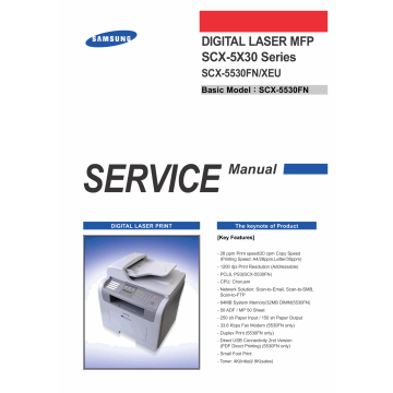 Samsung Digital-Laser-MFP SCX-5530FN Service Manual