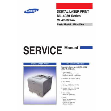 Samsung Digital-Laser-Printer ML-4050 4050N Parts and Service