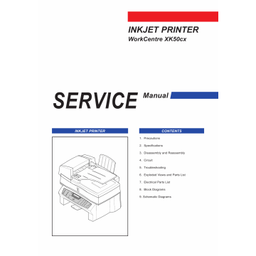 Samsung InkJet-Printer WorkCentre-XK50cx Parts and Service Manual