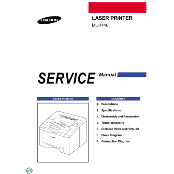 Samsung Laser-Printer ML-1440 Parts and Service Manual