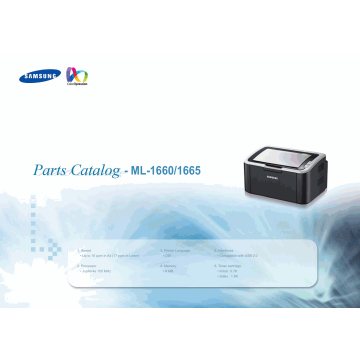 Samsung Laser-Printer ML-1660 1665 Parts Manual