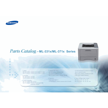 Samsung Laser-Printer ML-331x 371x Parts Manual