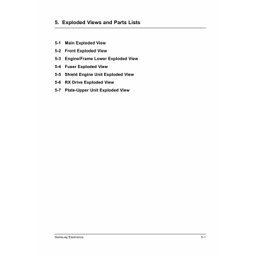 Samsung Laser-Printer ML-4500 Parts Manual