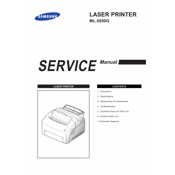 Samsung Laser-Printer ML-5050G Parts and Service