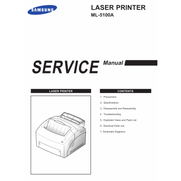 Samsung Laser-Printer ML-5100A Parts and Service