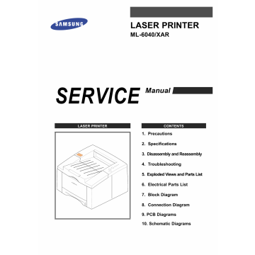 Samsung Laser-Printer ML-6040 Parts and Service