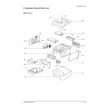 Samsung Laser-Printer ML-7050 Parts Manual