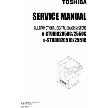 TOSHIBA e-STUDIO 2050c 2051c 2550c 2551c Service Manual